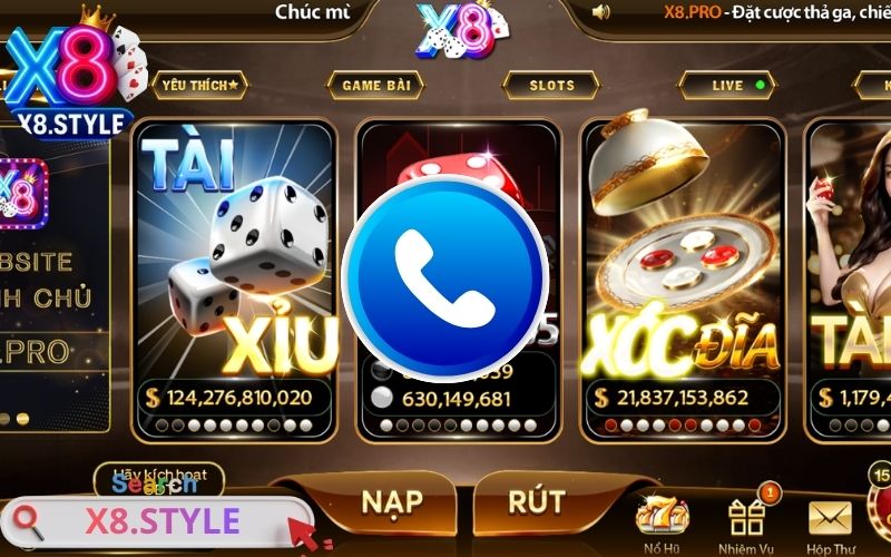 Liên hệ cổng game X8, hỗ trợ 24/7 nhanh chóng và hiệu quả